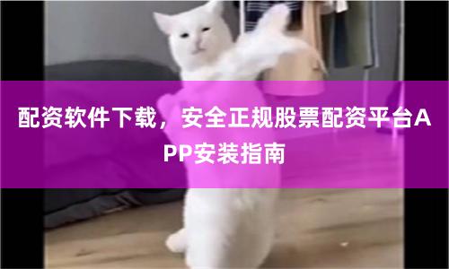 配资软件下载，安全正规股票配资平台APP安装指南